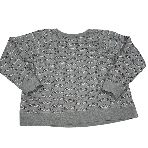 Boden Gray Swan Patterned Sweatshirt - Picture 2 of 9